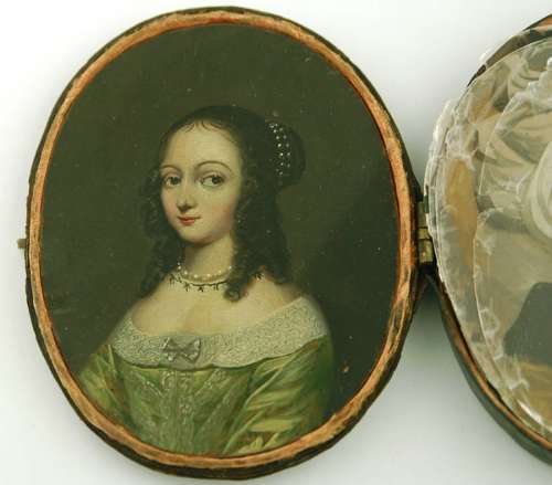 17th Century miniature with micas