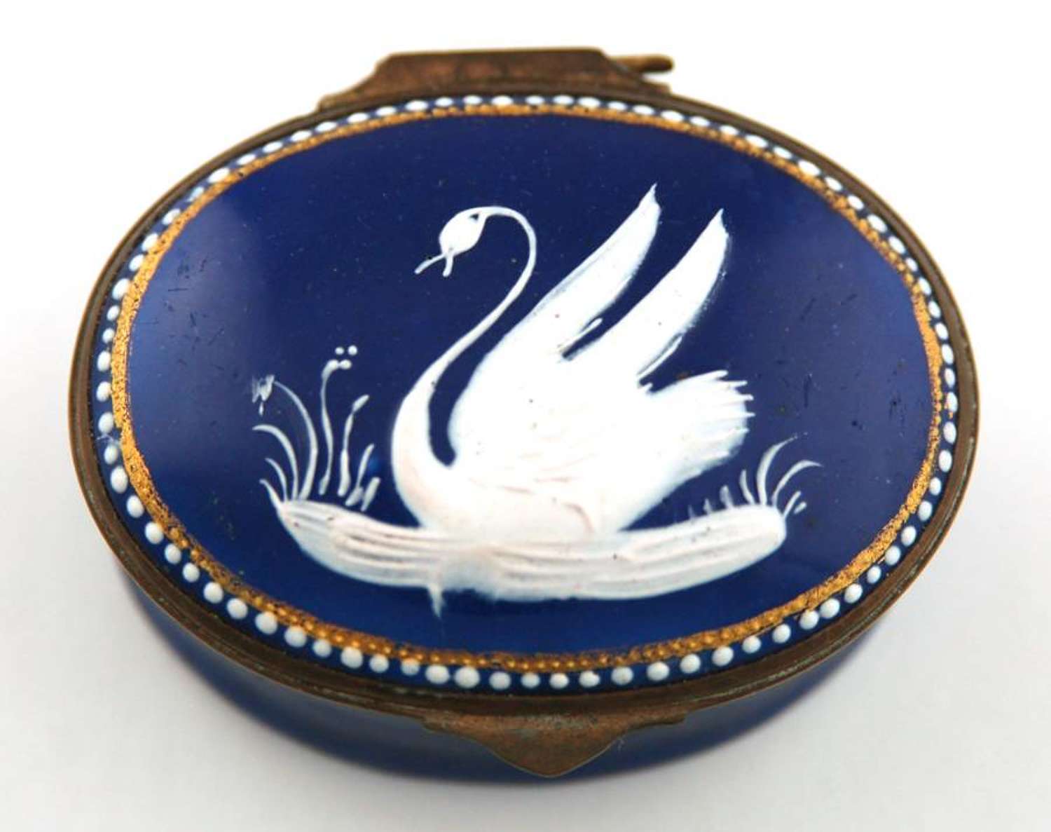 Cobalt box with Swan