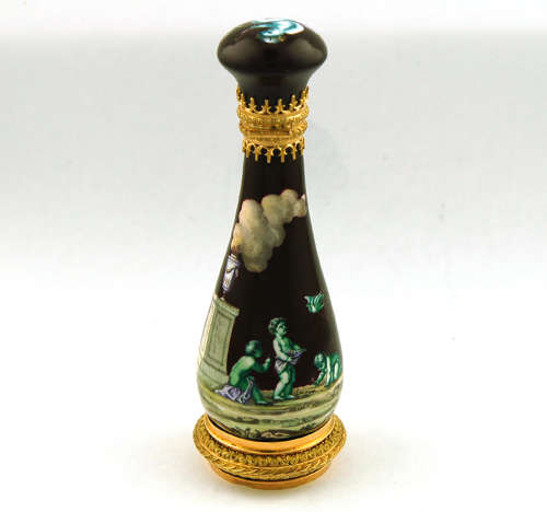 French 2-coloured Gold & Enamel Scent