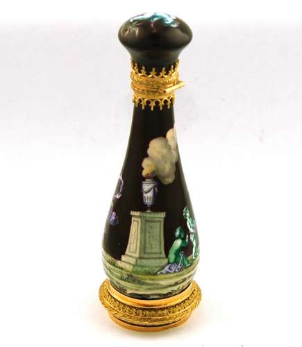 French 2-coloured Gold & Enamel Scent