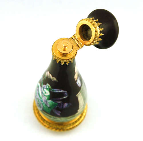 French 2-coloured Gold & Enamel Scent