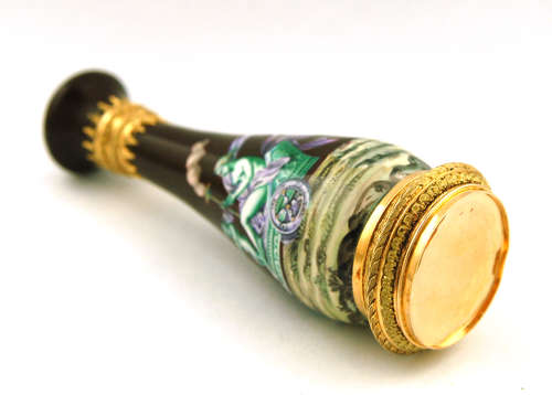 French 2-coloured Gold & Enamel Scent