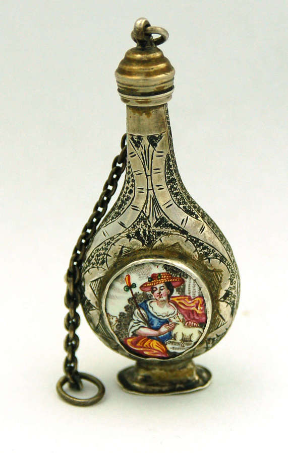 Silver and enamel scent C1730