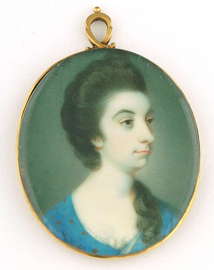 Miniature of lady by Richard Crosse C1765