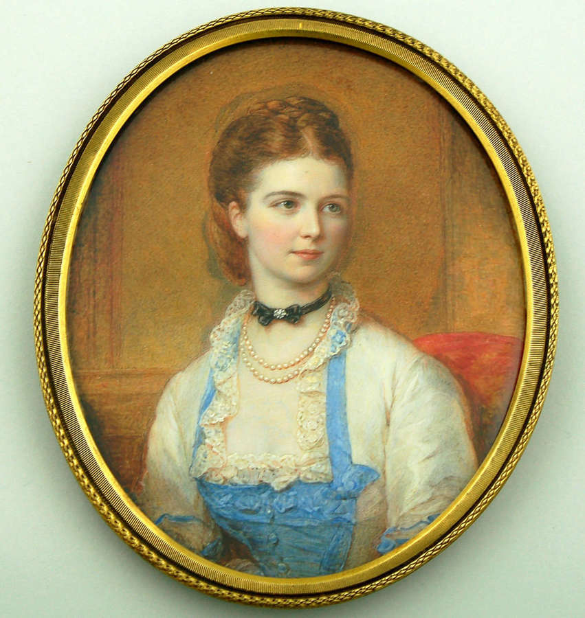 Miniature of Mary Ann Johnson Headlam by R Eastern