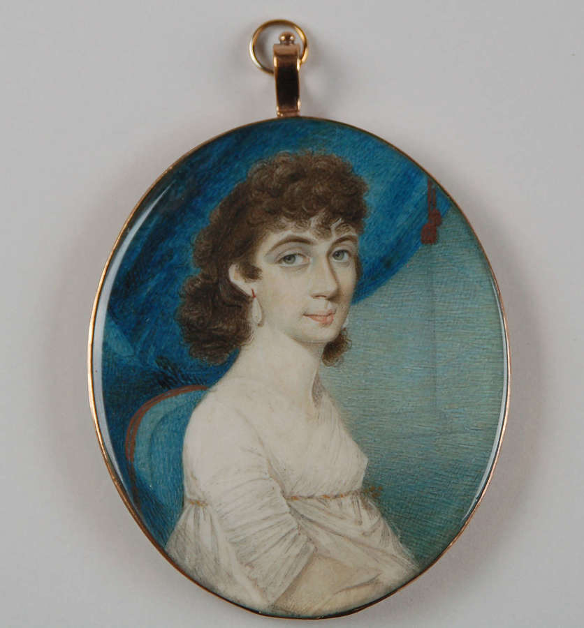 Miniature of lady by W Thicke C1795