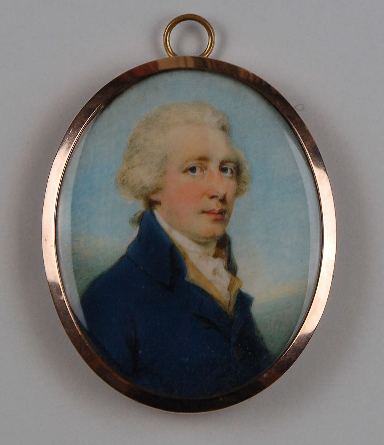 Miniature of gent by E Miles C1795