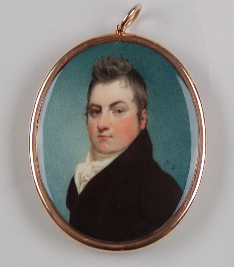 Miniature of gent signed Andrew Robertson C1816