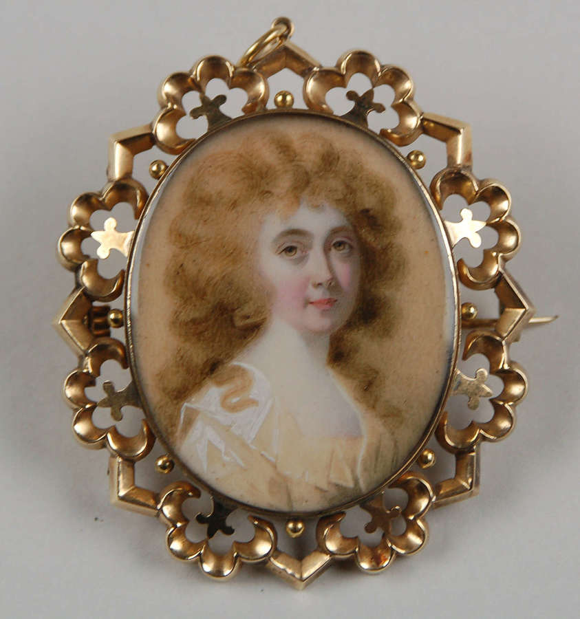 Miniature of a lady by A Daniel C1795