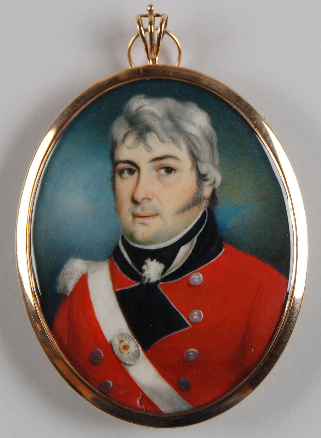 Large miniature of officer by J Pastorini C1810