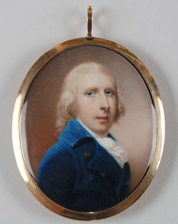 Large miniature of a gent by A Daniel C1800
