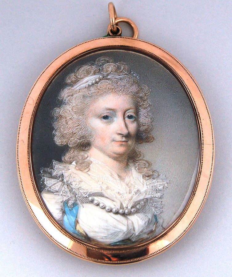Miniature of lady by George Engleheart C1785