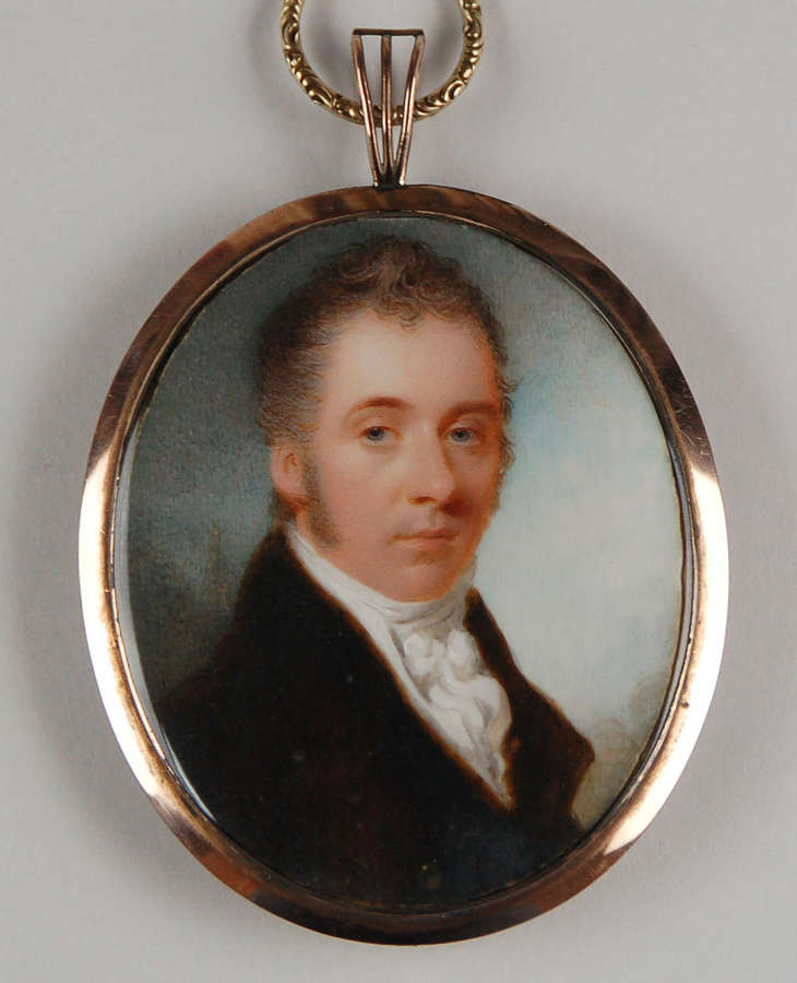 Miniature of gent by Thomas Hargreaves C1820