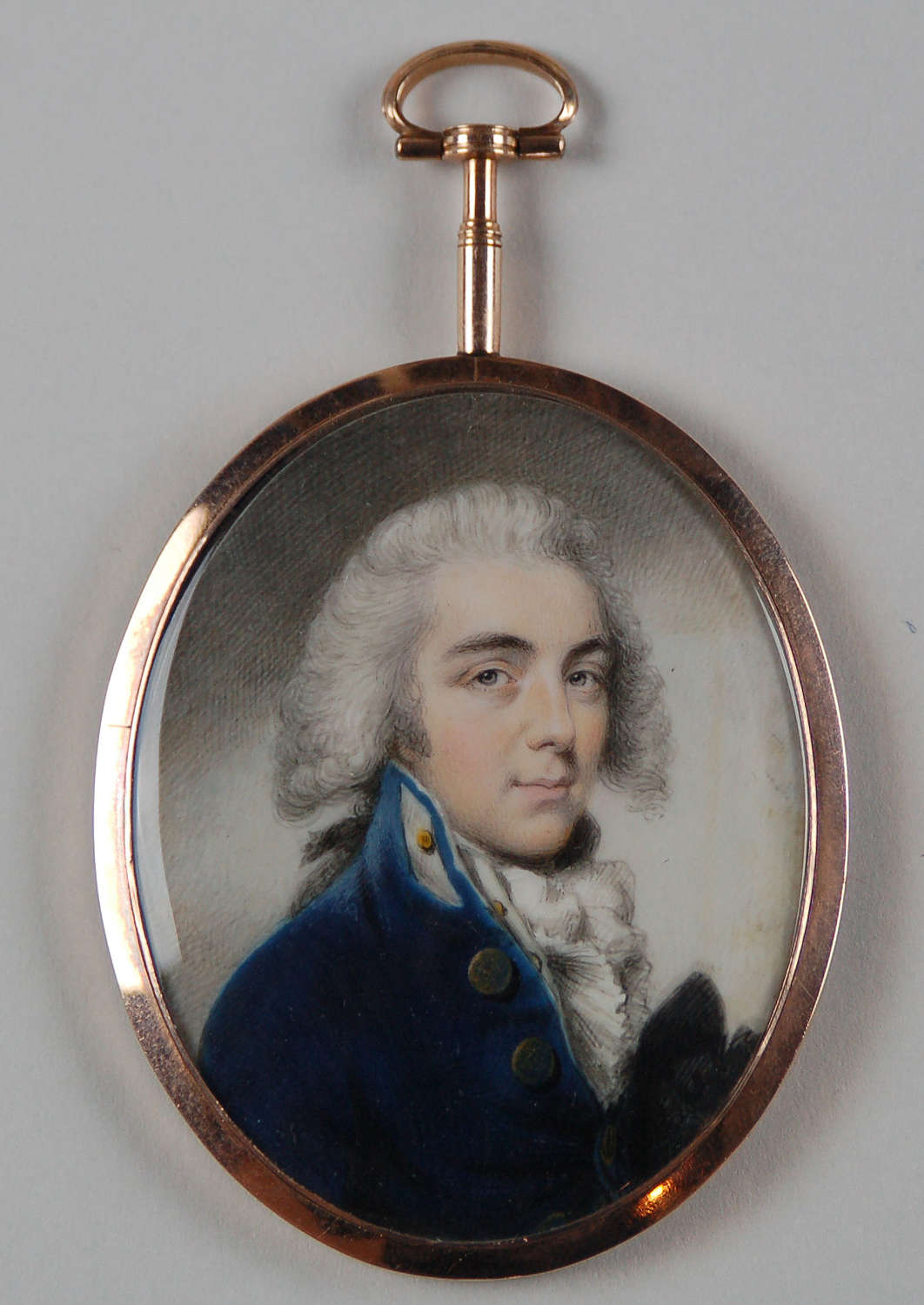 Miniature of naval officer by P Jean C1790