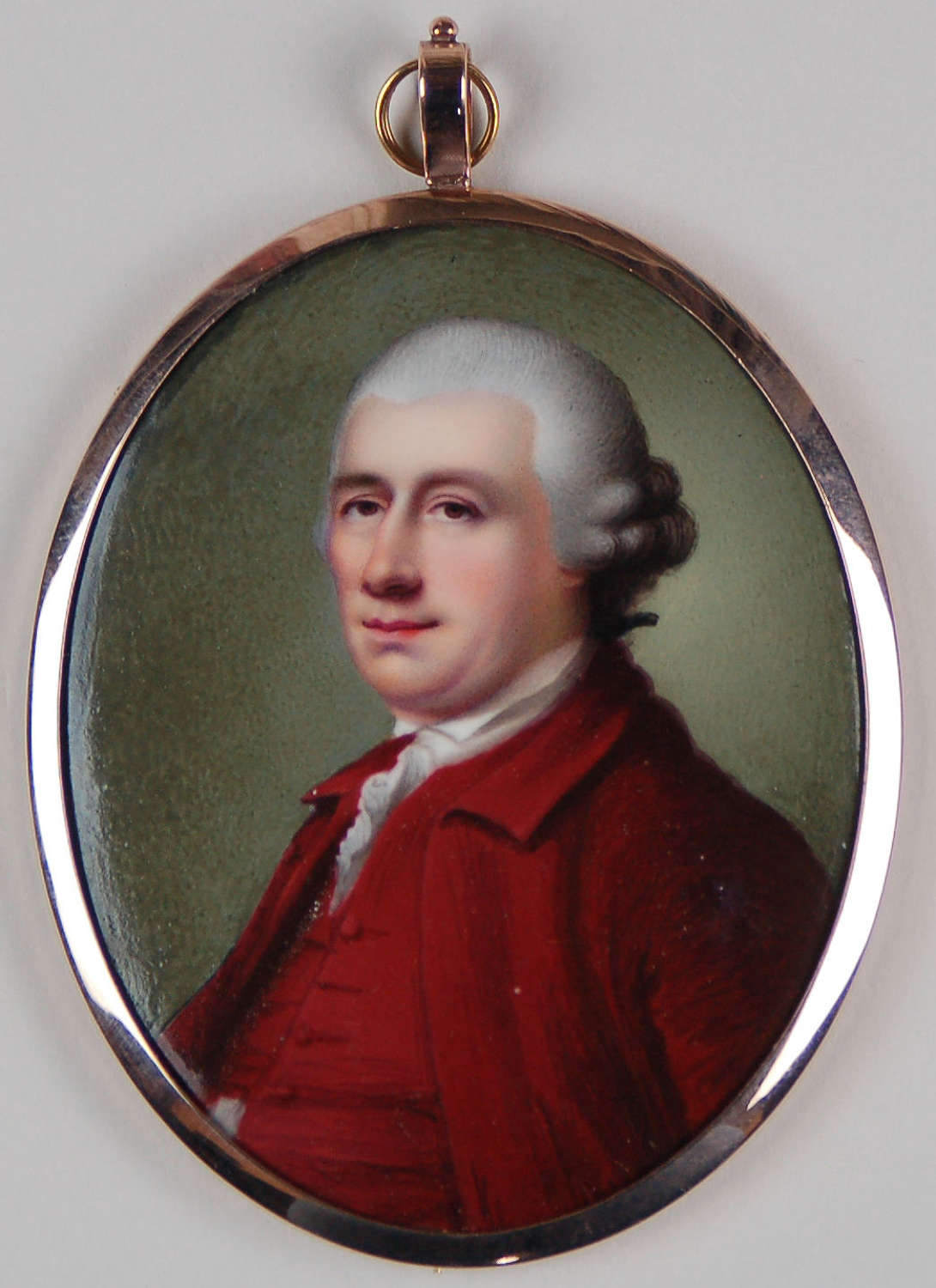 Large miniature of gent on enamel by Spicer C1795