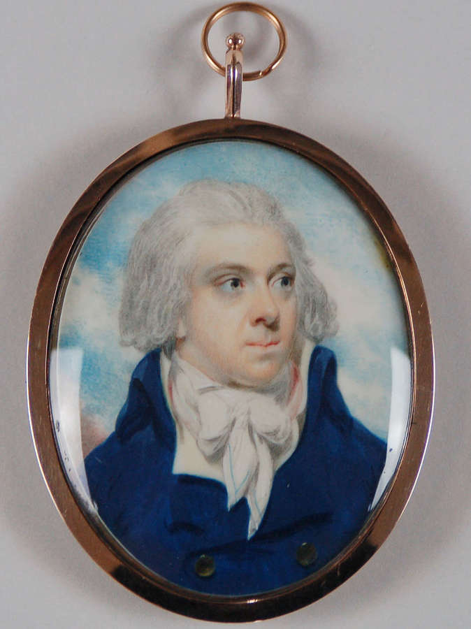 Miniature of gent attributed to Wood C1800
