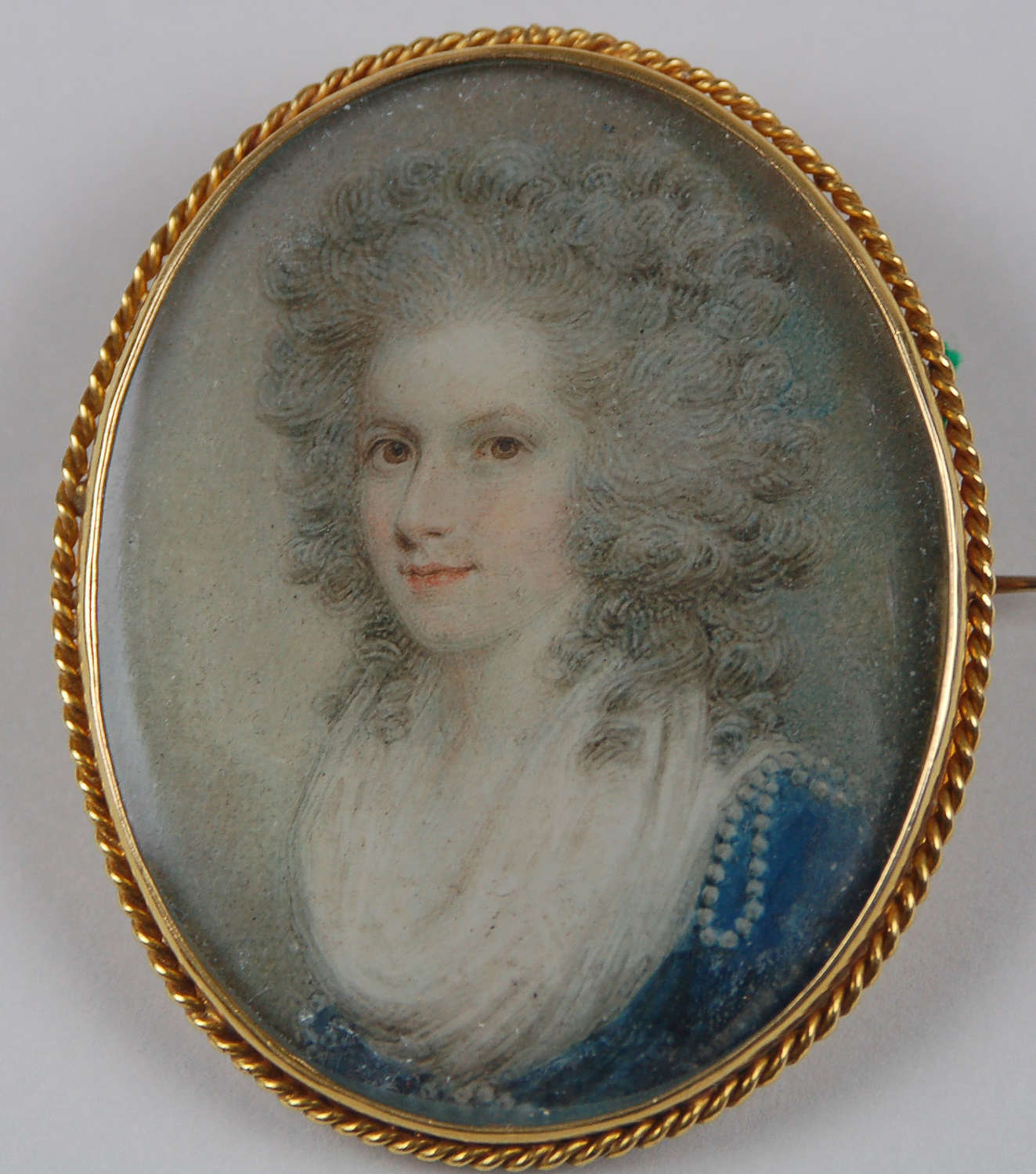 Miniature of lady by Shelley C1800