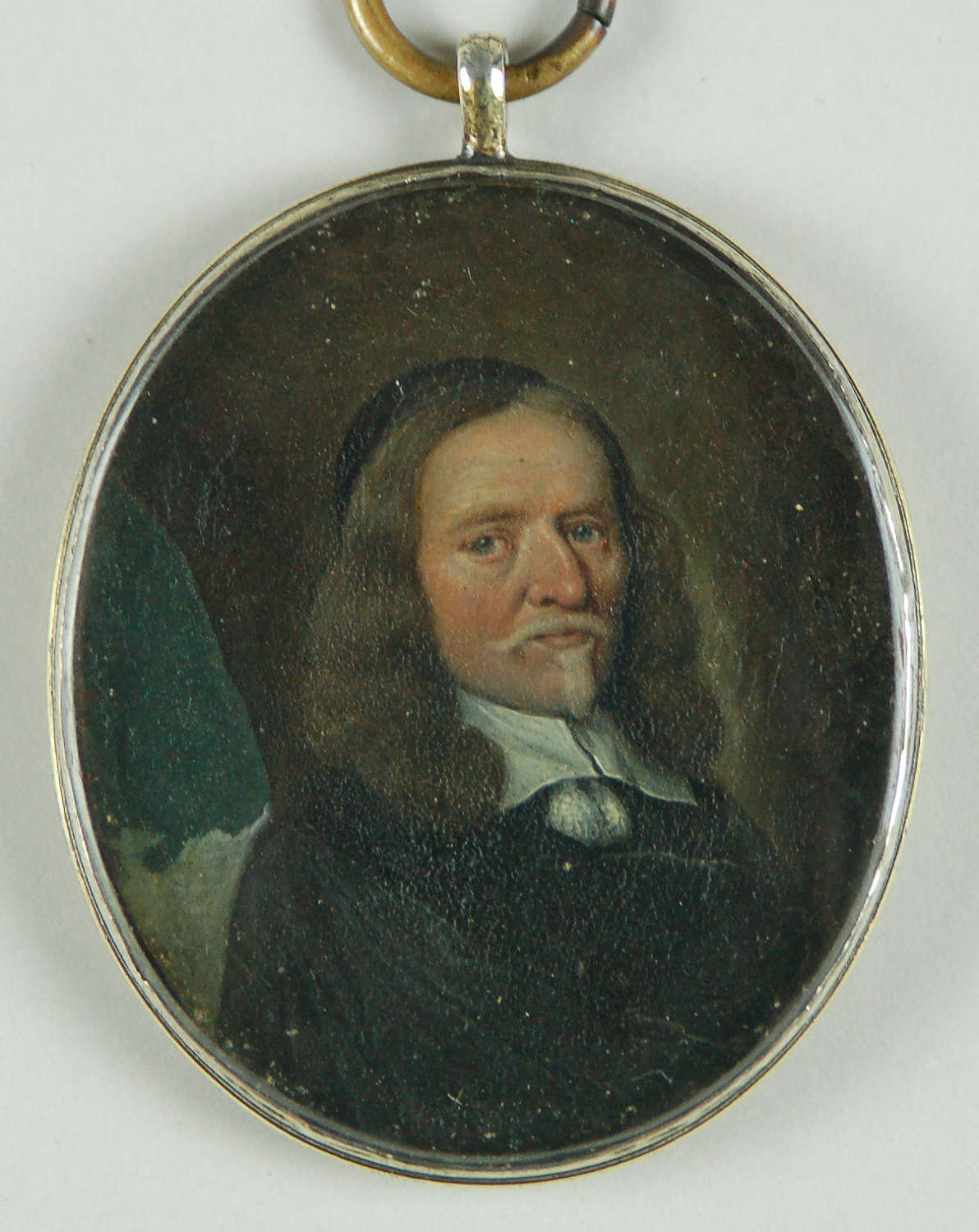 Miniature of a cleric oil on copper C1680