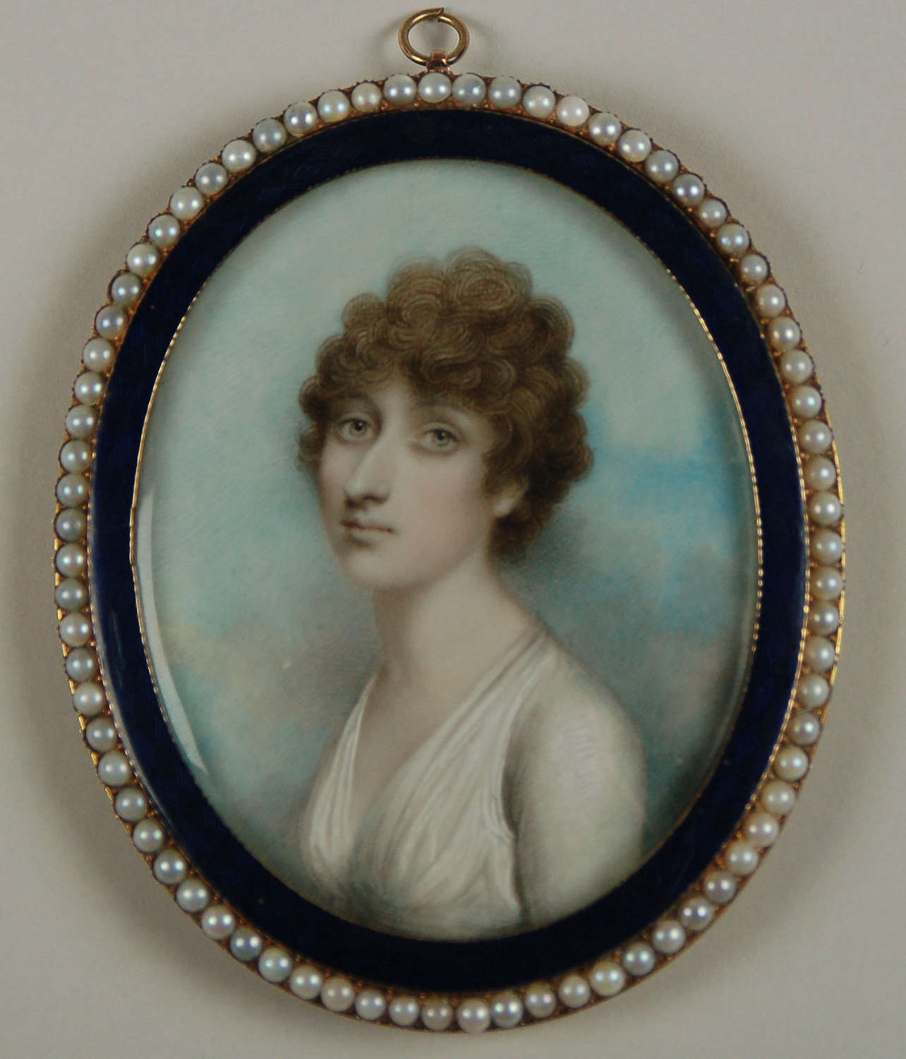 Large Miniature of lady by A Plimer C1800