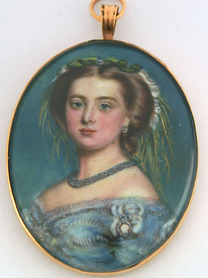 Miniature on enamel of Victoria Princess Royal C1860