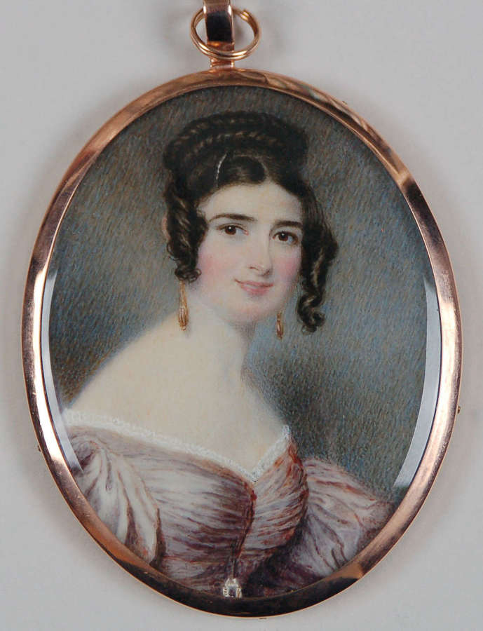 Miniature of Fanny Richards by S J Stump C1837