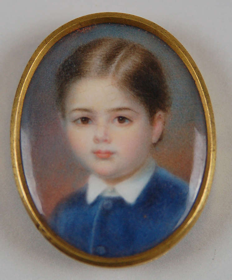 Miniature of child by Schwager C1850
