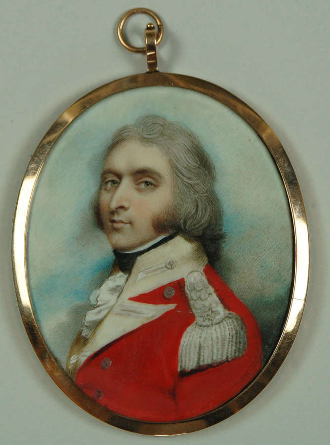 Miniature of officer by A Plimer C1795