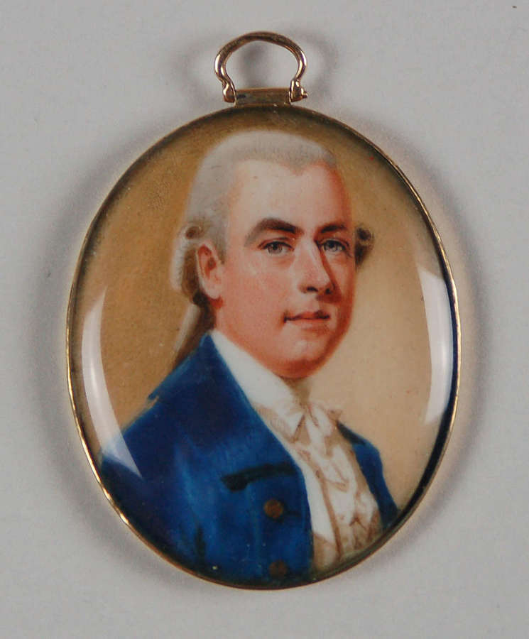 Small miniature of gent by Daniel C1785