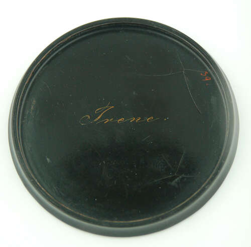 Papier mache snuff box by Stobwasser C1820