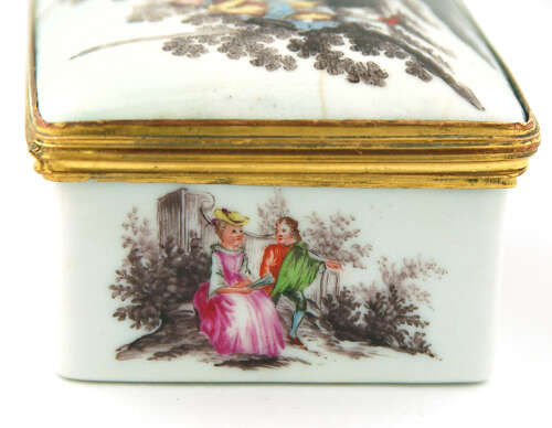 Erotic enamel box German C1765