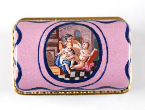 Enamel travelling inkwell C1765