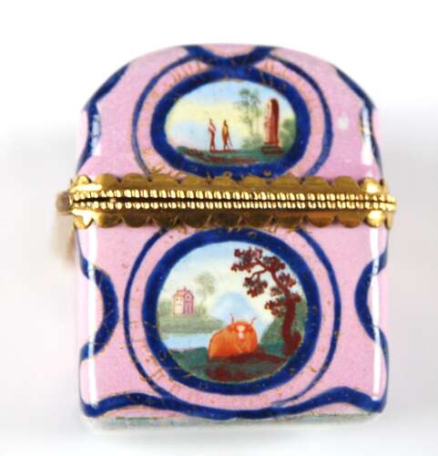 Enamel travelling inkwell C1765